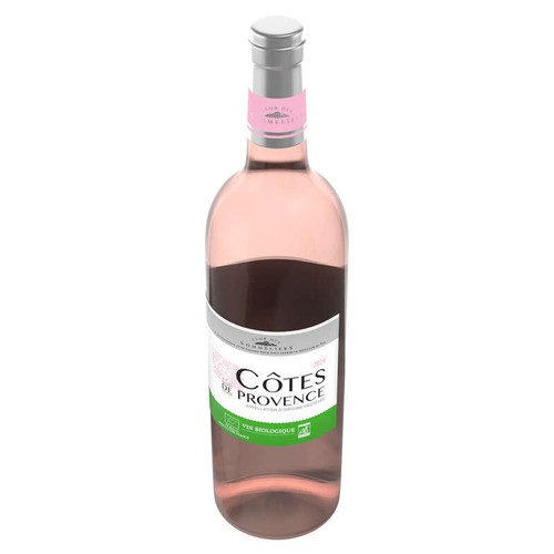 Club Des Sommeliers Côtes De Provence - Alc 12%Vol. - Vin Rosé - Biologique - 75Cl