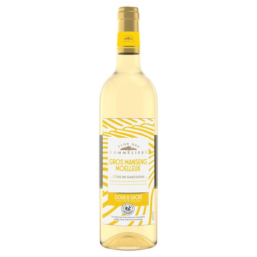 Club des sommeliers Igp Côtes de Gascogne vin blanc moelleux 75cl