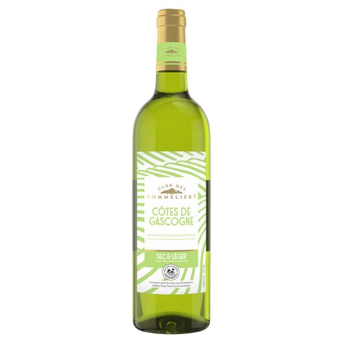 Club Des Sommeliers Igp Côtes de Gascogne vin blanc 75cl