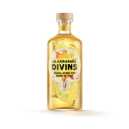 Les Arrangés Divins Ananas Citron Vert Poivre de Timut 70cl