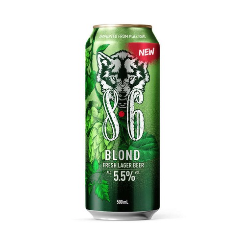 8.6 Bière Blonde Fresh Lager 5.5% vol. 50cl