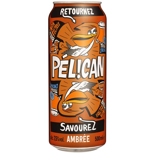 Pélican Bière Ambrée non-filtrée 7,5% vol. 50cl