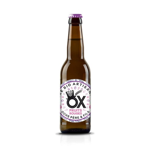 Ox Bière aux fruits rouges Bio 5,3% vol. 33cl