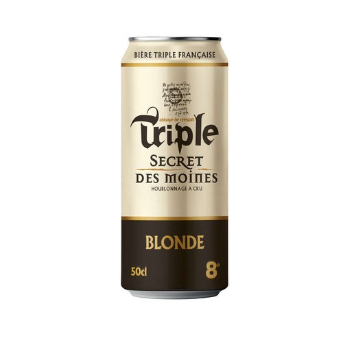 Triple Secret des Moines Bière blonde 8° vol 50cl