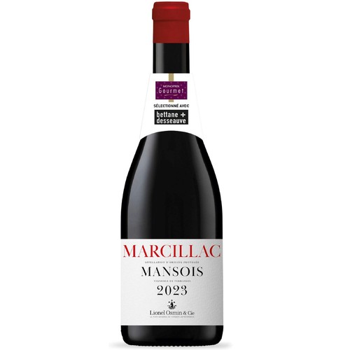 Lionel Osmin & Cie Marcillac Mansois Vin Rouge 2023 AOP 75cl