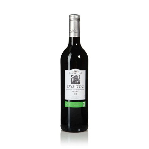 Club Des Sommeliers Pays d'Oc - Merlot  Biologique Igp 75cl