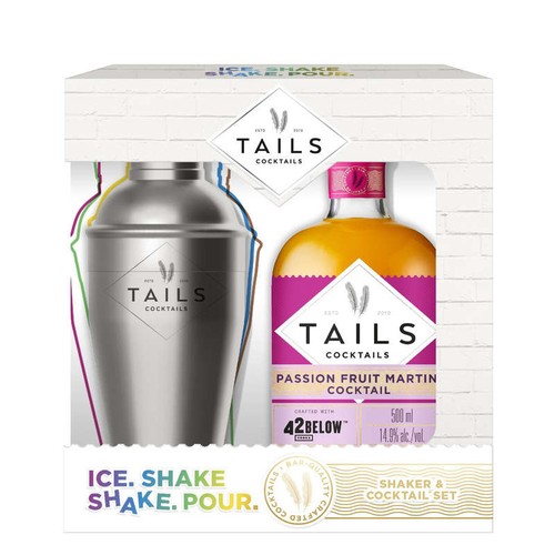 Tails Passion fruit cocktail Coffret shaker 14,9° - 50cl