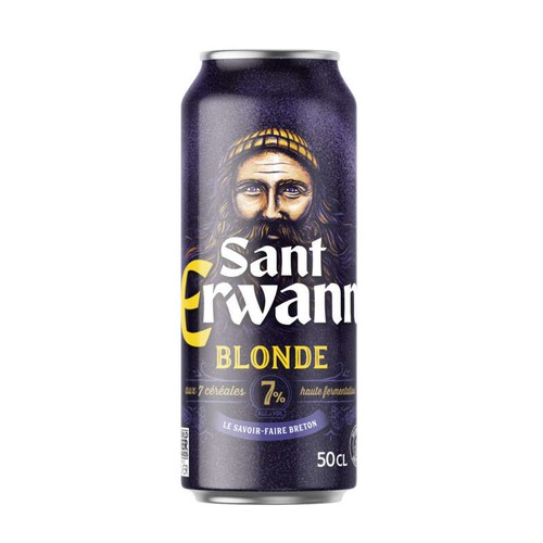 Sant Erwann Bière  Blonde canette 50cl