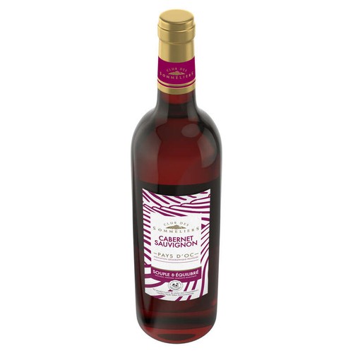 Club Des Sommeliers Igp Oc Cabernet Sauvignon Rouge Hve 75cl