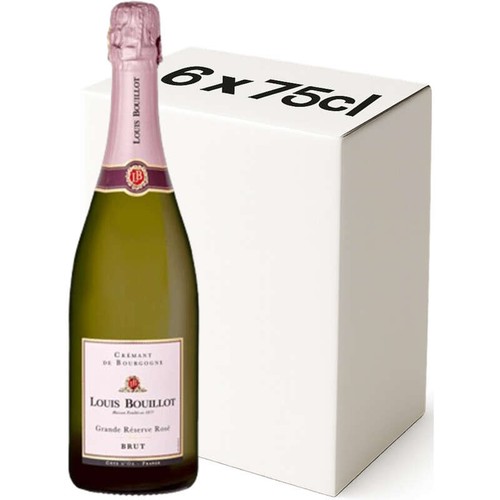 Louis Bouillot Crémant de Bourgogne Perle d'Aurore Rosé Carton de 6x75cl