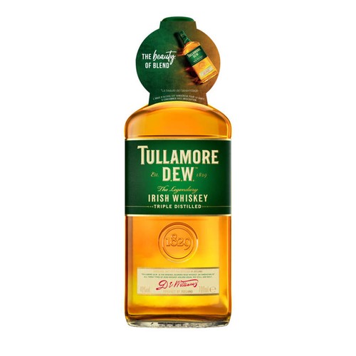 Tullamore Dew Whisky Irlandais 40° Collerette Irisk True Bouteille 70cl