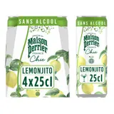 Maison Perrier Chic Lemonjito Boisson Gazeuse Sans Alcool 4x25cl