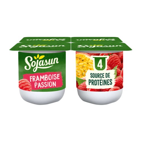 Sojasun Spécialité Au Soja Framboise Passion 4x100g