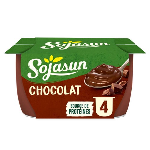 Sojasun Dessert Végétal Chocolat 4x100g