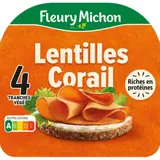 Fleury Michon Tranches de lentilles corail x4 120g