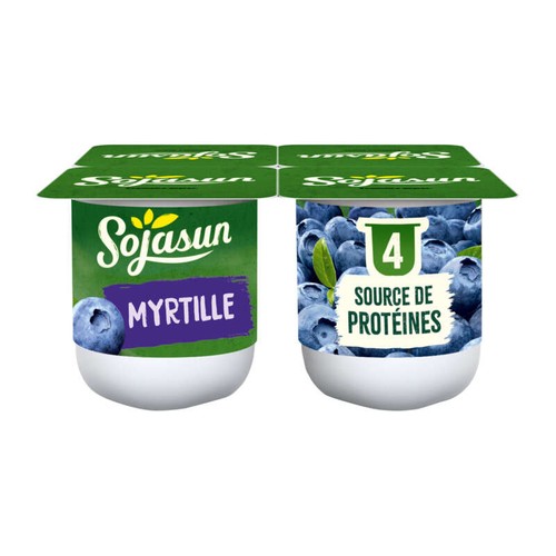 Sojasun Spécialité Au Soja Et Myrtilles 4x100g
