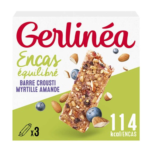 Gerlinéa Barre myrtille amande encas minceur 93g