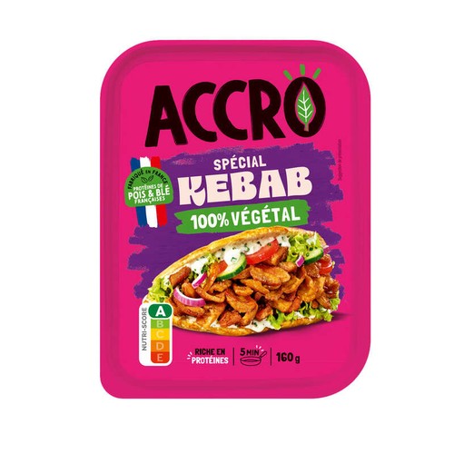 Accro Émincés kebab végétal 160g