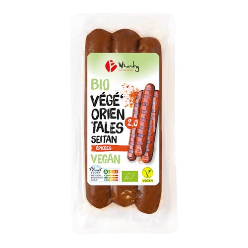 Wheaty Végé' orientales seitan épicées Bio 120g
