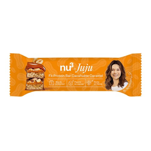 Nu3 Protein Bar Cacahuètes Caramel 55g