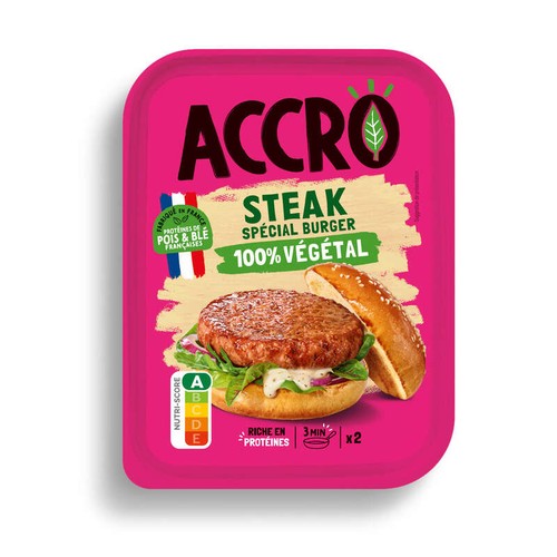 Accro hache spécial Burger 100% végétal 2x100g