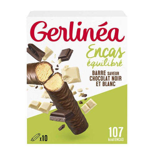 Gerlinéa Barre  encas minceur 2 chocolats 310g
