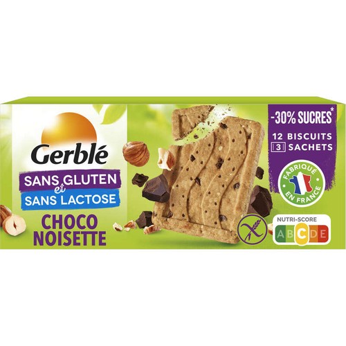Gerblé Biscuit  Choco Noisette Sans Gluten  - 3x4 150g
