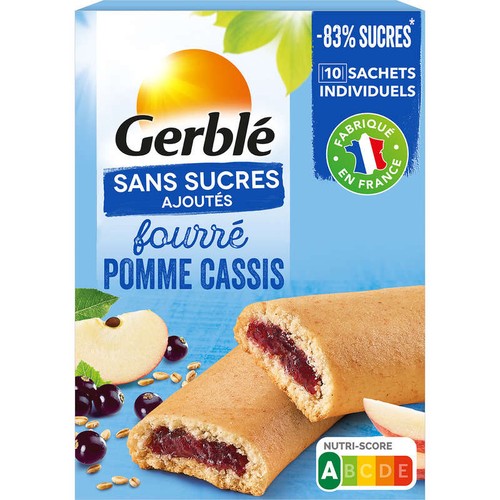 Gerblé Biscuit Fourré Cassis Sans Sucres Ajoutés  180g
