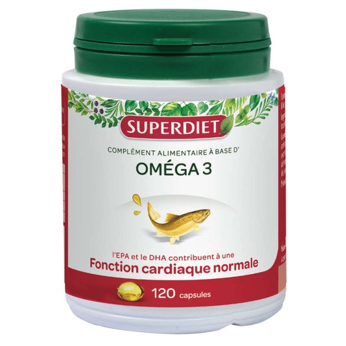 [Para] Superdiet Complément alimentaire à base d'Oméga 3-120 capsules