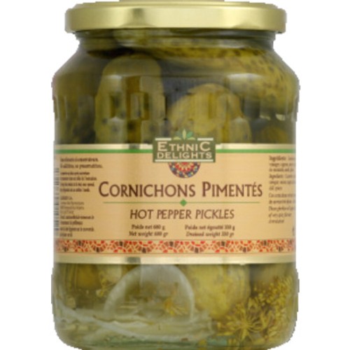 Ethnic Delight Cornichons Pimentés 330g