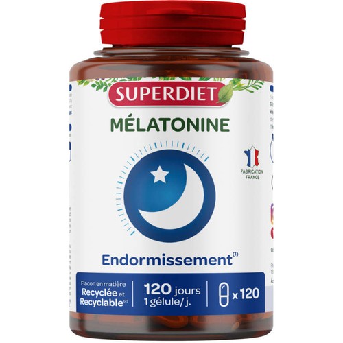 [Para] Superdiet Complément Alimentaire à la Mélatonine 120 gélules