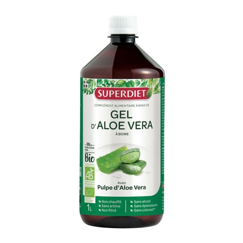 [Para] Superdiet Complément alimentaire au Gel d'Aloe Vera Bio 1L