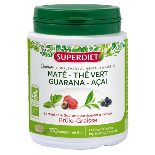 [Para] Superdiet Complément Alimentaire Brûle Graisse Bio 150 comprimés
