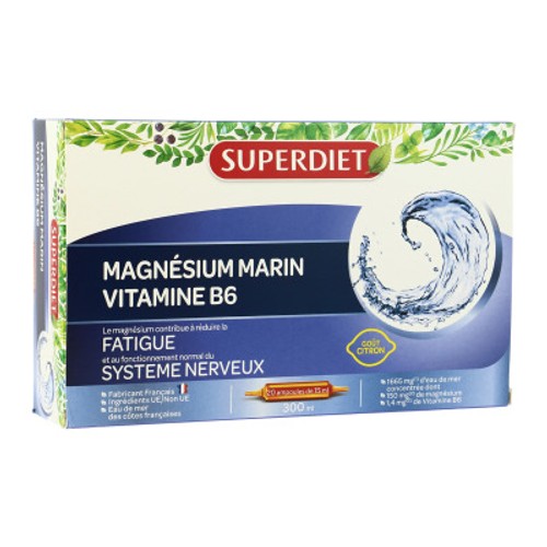 [Para] Superdiet Magnésium vitamine B6 Super Diet 20 ampoules