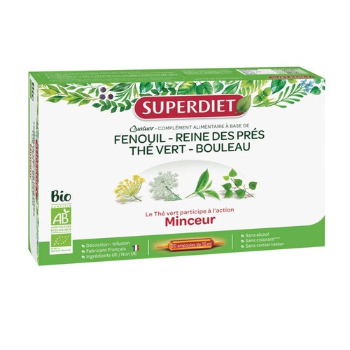 [Para] Quatuor Minceur Thé vert & Bouleau - x20 ampoules