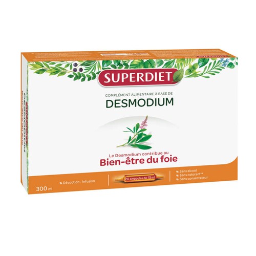 [Para] Super Diet Complément Alimentaire à base de Desmodium 20 ampoules
