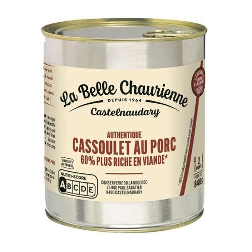 La belle Chaurienne Cassoulet Riche en Viande 4/4 -840g