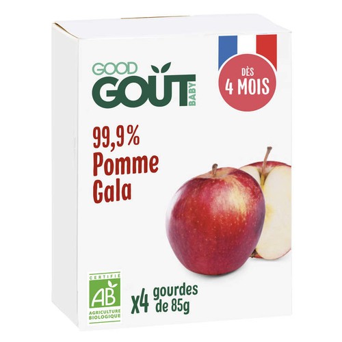 Good Goût Pomme Gala 4x85g