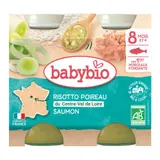 Babybio Risotto Poireau du Centre-Val de Loire Saumon Bio Dès 8M