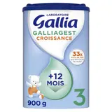 Gallia Lait de Croissance Bébé en Poudre 3 Dès 12 Mois 900g