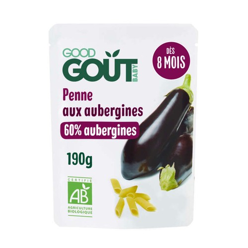 Good Goût Penne Aux Aubergines Bio 190G