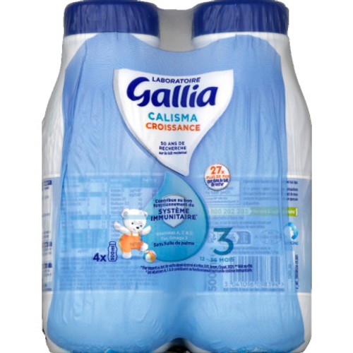 Gallia Lait De Croissance 3ème Age De 12 à 36 Mois 4x500ml