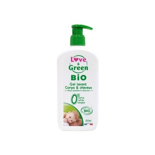 Love And Green Gel lavant corps & cheveux Bio 500ml