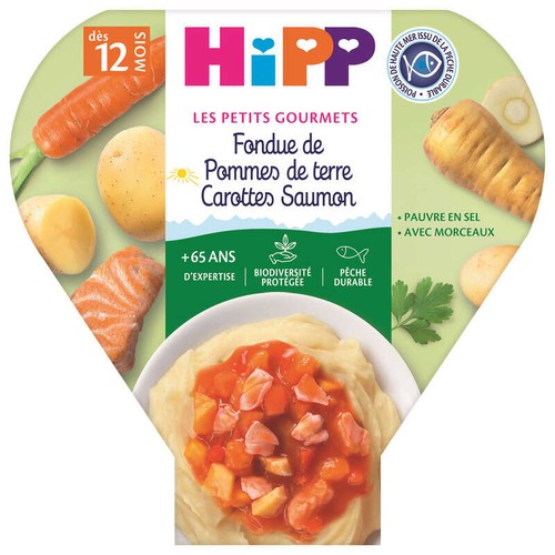 Les Petits gourmets fondue Pomme de terre carotte saumon dès 12 mois 230g