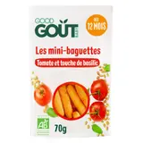 Good Goût Mini baguettes à la tomate Bio 70g