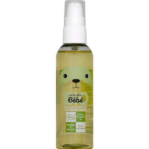 Monoprix Bio Bébé Huile de massage nourrissante 100ml