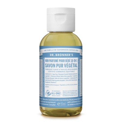 Dr. Bronner's Savon Liquide Sans Parfum Pour Bébé 18-En-1 59ml