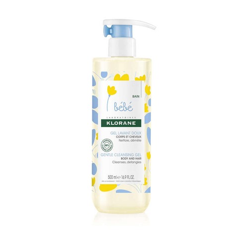 [Para] Klorane Bébé Gel Lavant Doux au Calendula Apaisant Corps & Cheveux Peau normale 500ml