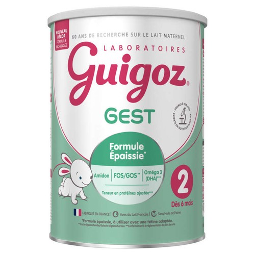 Guigoz GuigozGest 2 de 6 mois à 1 an 830g