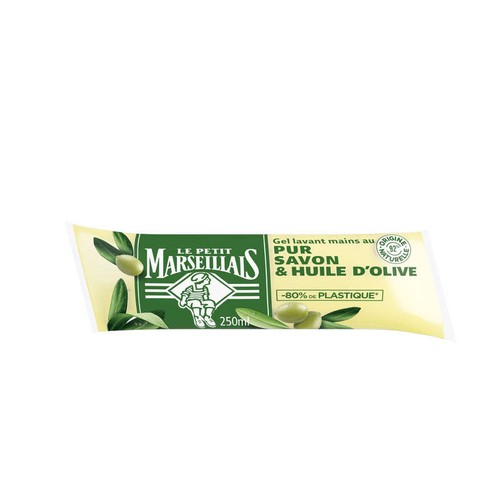 Le Petit Marseillais Gel Lavant Mains Pur Savon & Huile d'Olive recharge 250ml